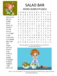 salad bar word search puzzle