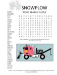 snowplow word search puzzle