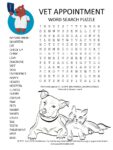 vet appointment word search puzzle