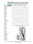 window washing word search puzzle