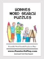Hobbies word search free download puzzle