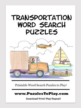 Transportation word search free download puzzle book