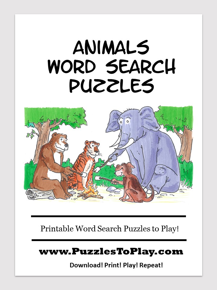 animal word search puzzles printable