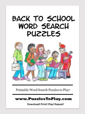 Back to School word search Printables