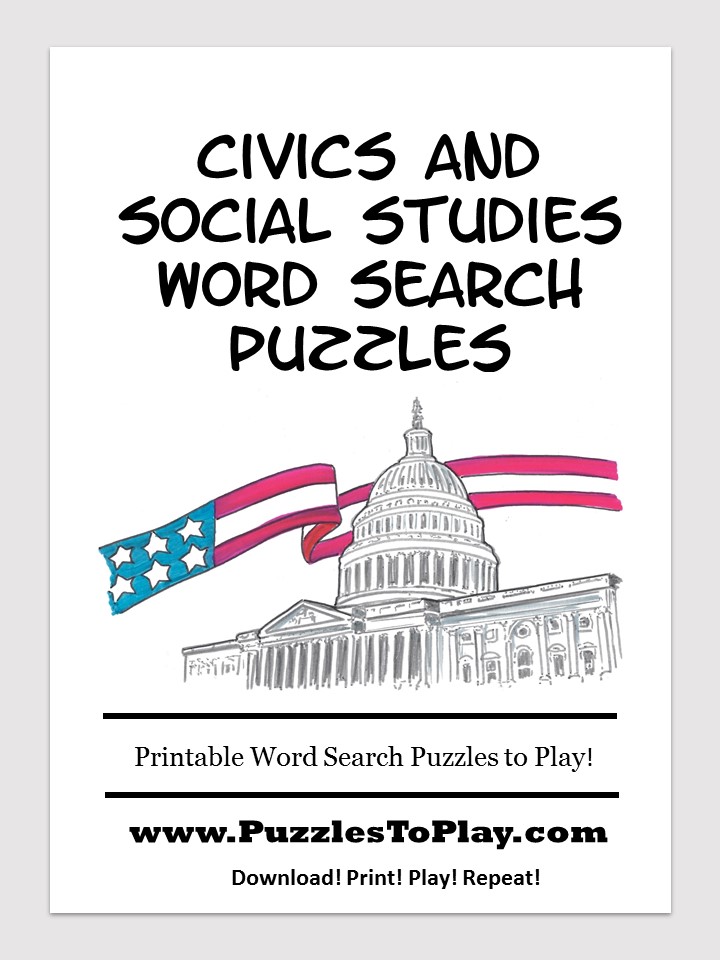 civics social studies word search free download puzzle book