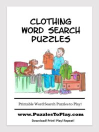 Clothing word search free download puzzle book