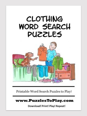 Clothing word search free download puzzle book