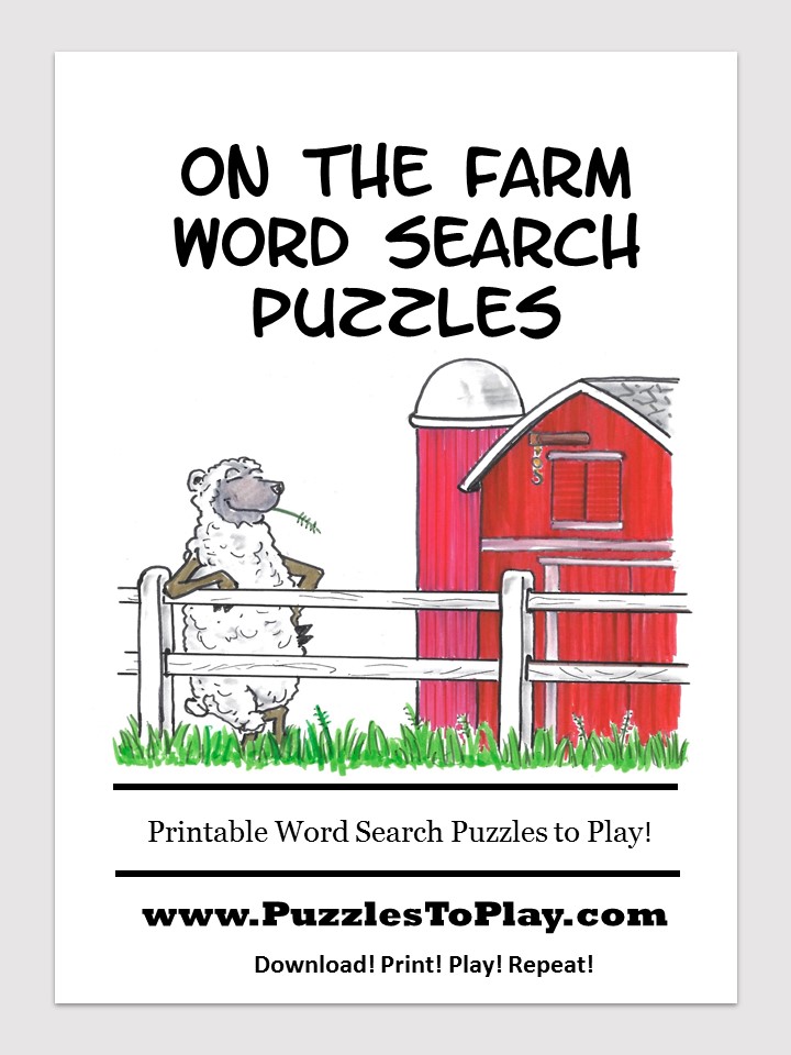 farm word search puzzle book
