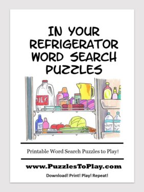 Refrigerator word search puzzle book