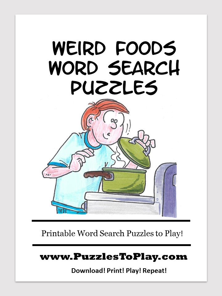 weird foods word search free download puzzle book