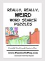 really weird word search puzzle book