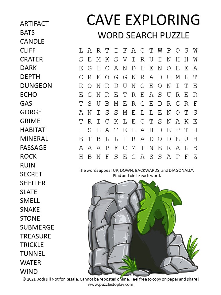 Cave exploration text 1 sheet для чего