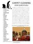 carpet cleaning word search puzzle