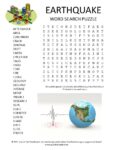 earthquake word search puzzle