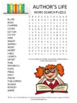 Authors Life Word Search Puzzle