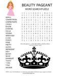 Beauty Pageant Word Search Puzzle