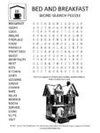 Bed and Breakfast Word Search Puzzle