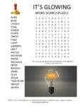Glowing Word Search Puzzle