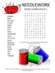 Needlework Word Search Puzzle