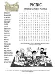 Picnic Word Search Puzzle