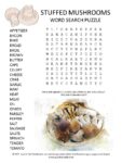 Stuffed Mushrooms Word Search Puzzle