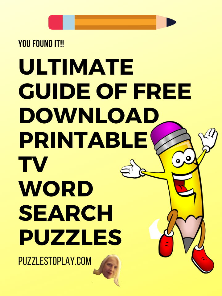 Ultimate Guide of Free Download Printable TV Word Search Puzzles