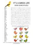Bird Word Search Puzzle