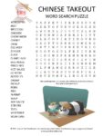 Chinese Takeout Word Search Puzzle