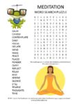 Meditation Word Search Puzzle