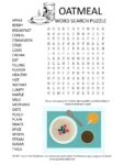 Oatmeal Word Search Puzzle