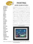 Painting Word Search Puzzle Photo 113x150 