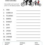 Bikes word scramble for kids