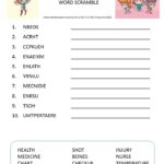 Doctor's visit word scramble for kids