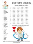 Doctors Orders Word Search Puzzle
