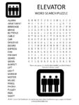Elevator Word Search Puzzle