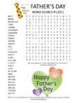 Fathers Day Word Search Puzzle
