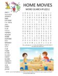 Home Movies Word Search Puzzle