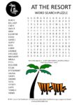 Resort Word Search Puzzle