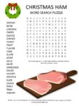 Christmas Ham Word Search Puzzle