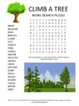 Climb a Tree Word Search Puzzle