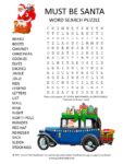 Must Be Santa Word Search Puzzle
