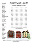 My Christmas Lights Word Search Puzzle