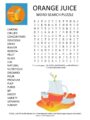Orange Juice Word Search Puzzle Puzzles to Play