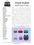 Your Purse Word Search Puzzle