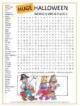 Huge Halloween Word Search Puzzle for kids