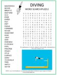 Diving Word Search Puzzle
