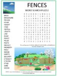 Fences Word Search Puzzle