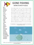 Gone Fishing Word Search Puzzle