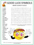 Good Luck Symbols Word Search Puzzle