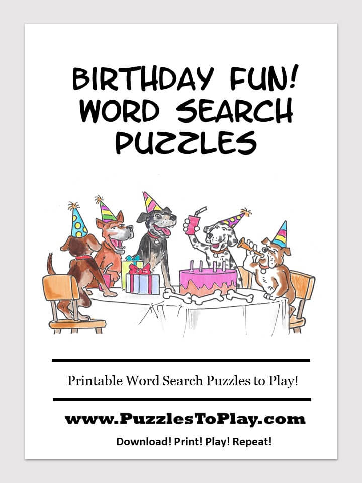 birthday fun word search free download puzzle book